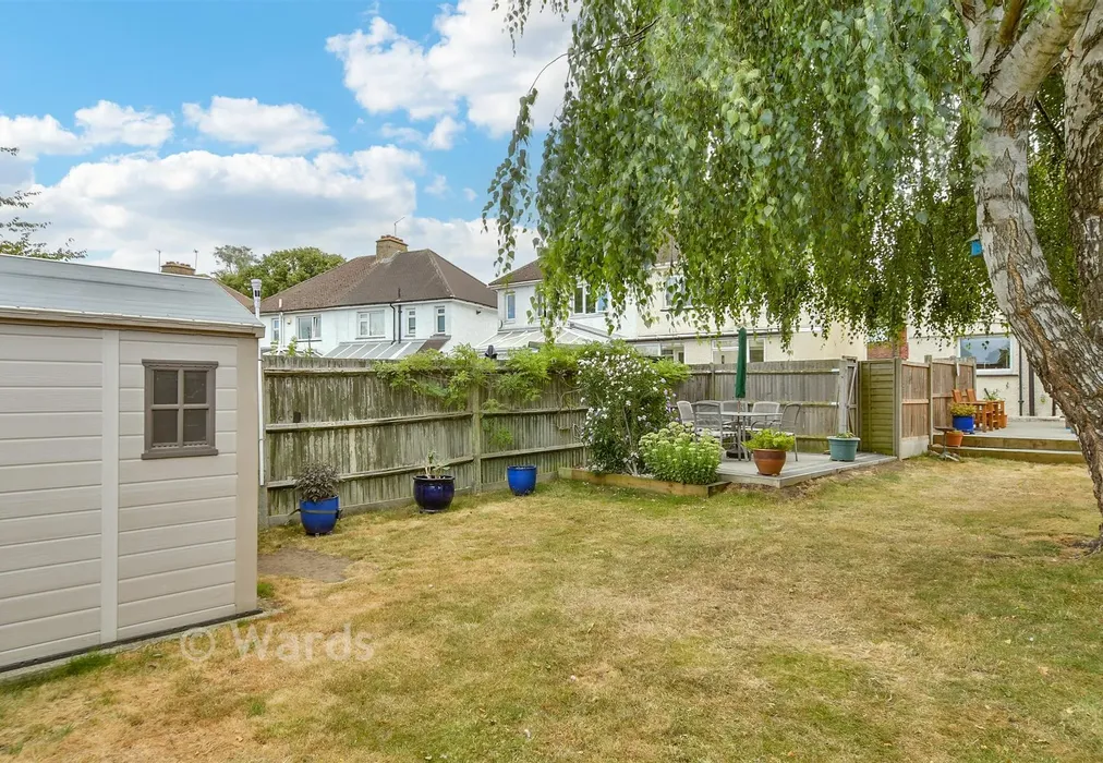 Rear Garden - Colyer Road, Northfleet, Gravesend, Kent - Wards of Kent