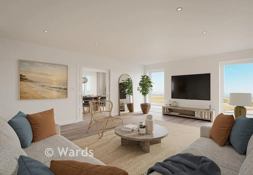 Lounge CGI - Marine Drive, Broadstairs, Kent - Wards of Kent