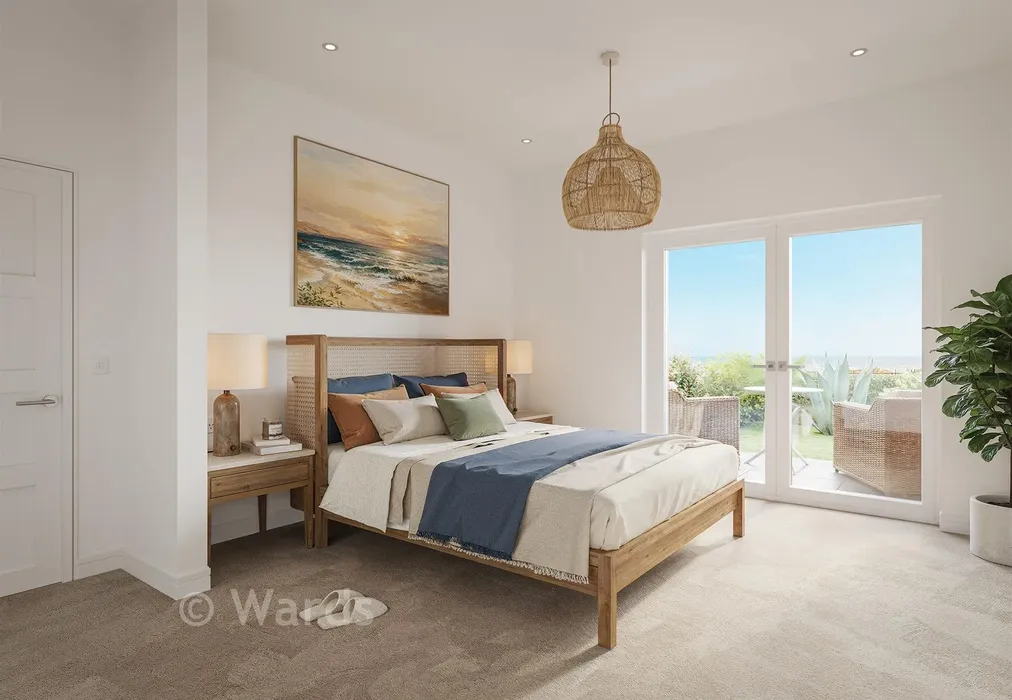 Bedroom CGI - Marine Drive, Broadstairs, Kent - Wards of Kent