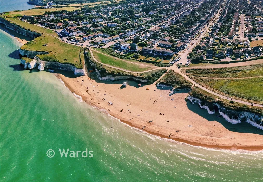 Botany Bay Surrounding Area Drone - Marine Drive, Broadstairs, Kent - Wards of Kent