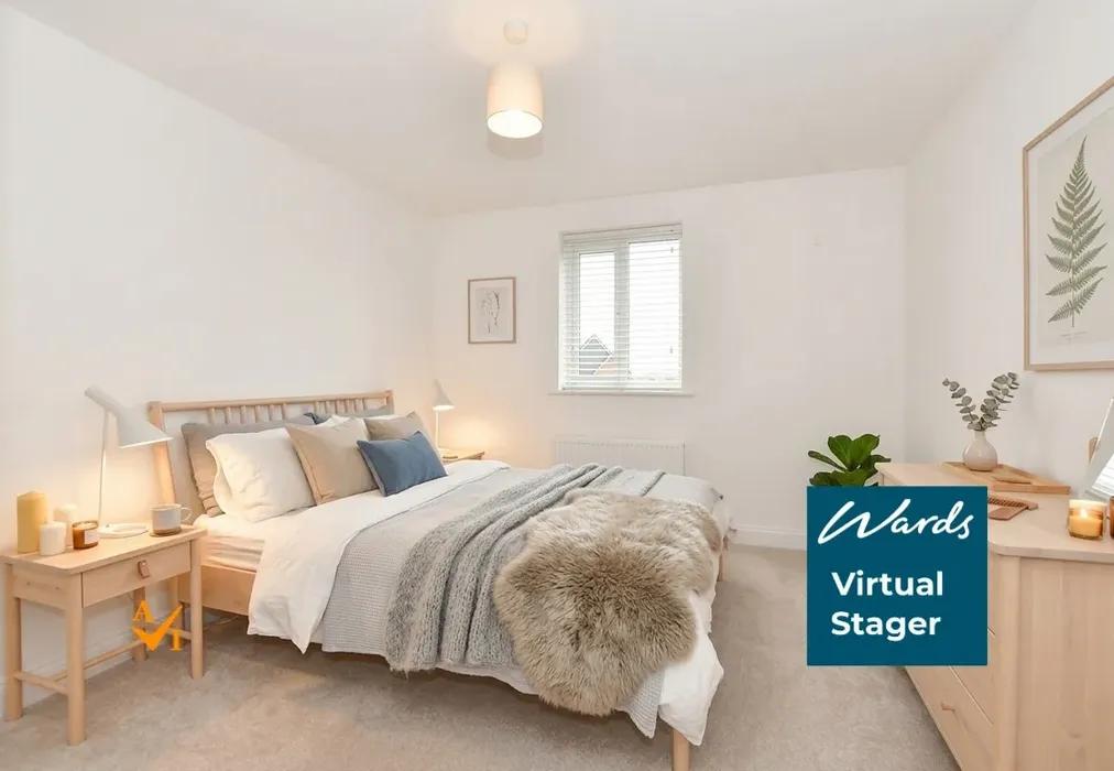 Bedroom 2 (Nordic style) - Dearman Crescent, Hythe, Kent - Wards of Kent