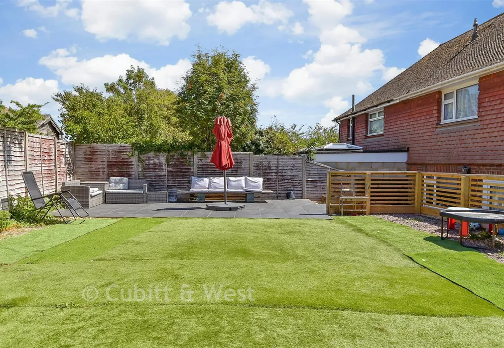 Rear Garden - Windmill Road, Southwick, Brighton, West Sussex - Wards of Kent