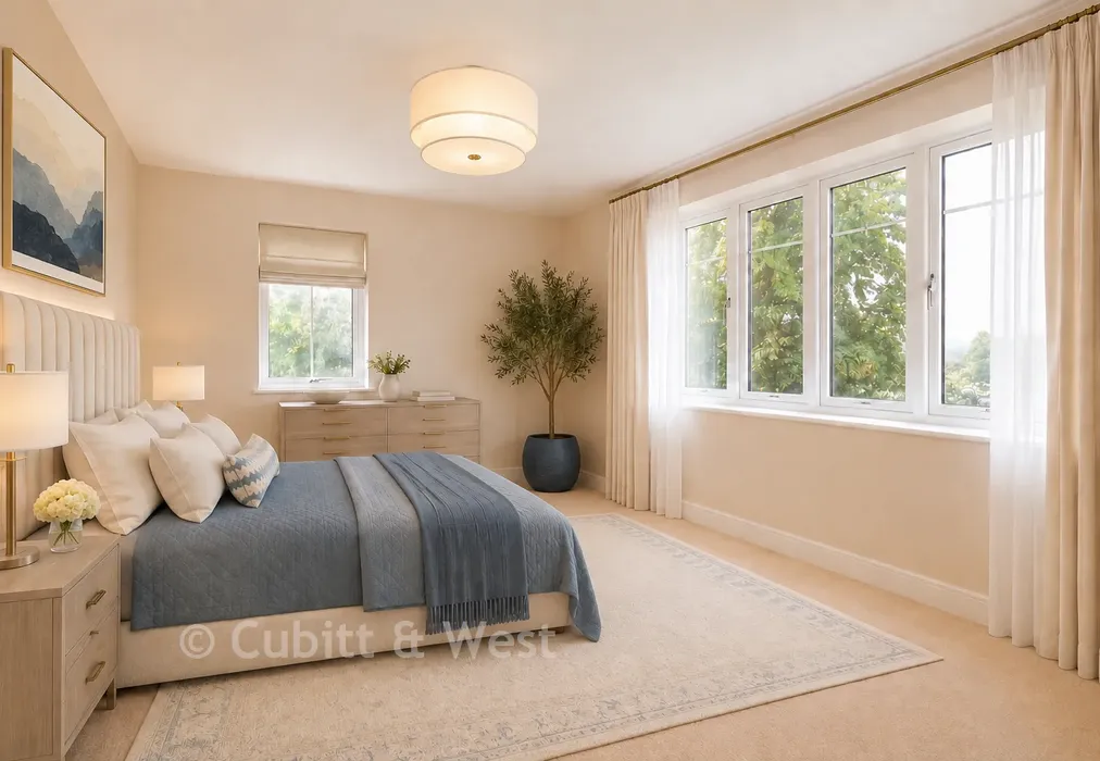 Bedroom 2 Staged - Coppice Hill, Coppice Hanger, Pulborough, West Sussex - Wards of Kent