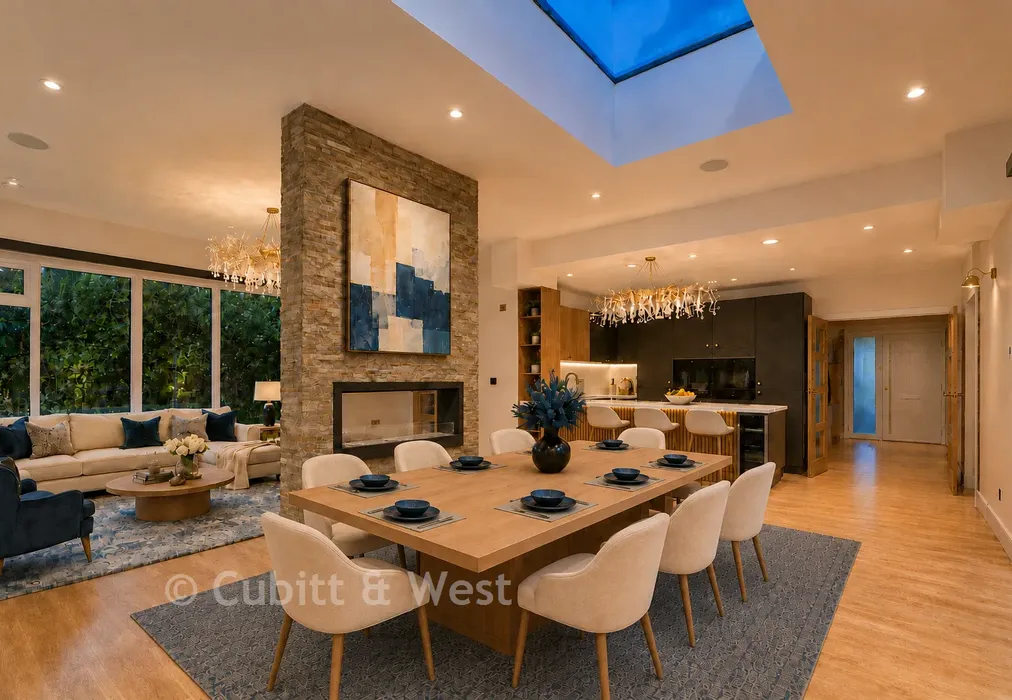 Lounge Kitchen Diner Staged - Coppice Hill, Coppice Hanger, Pulborough, West Sussex - Wards of Kent