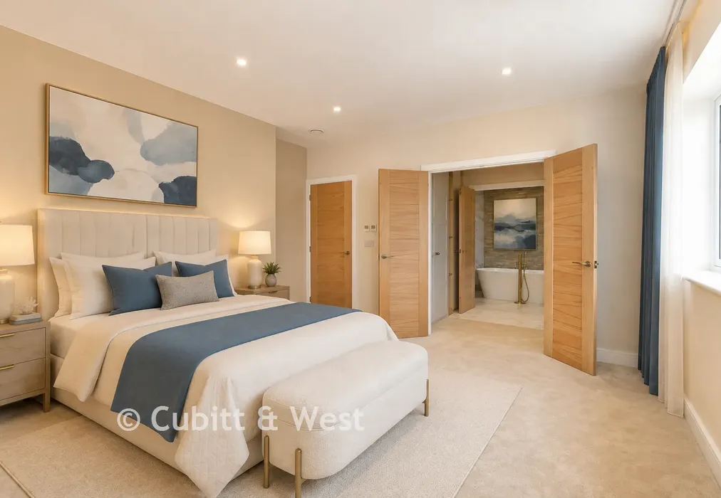 Bedroom 1 Staged - Coppice Hill, Coppice Hanger, Pulborough, West Sussex - Wards of Kent