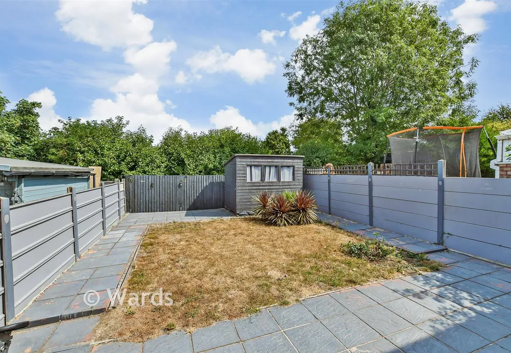 Rear Garden - Aldershot Road, Chatham, Kent - Wards of Kent