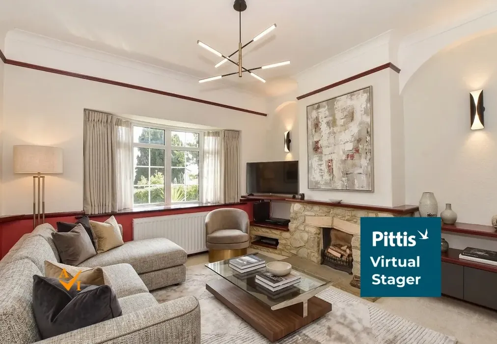 Lounge (Contemporary style) - Ashey Road, Ryde, Isle of Wight - Wards of Kent