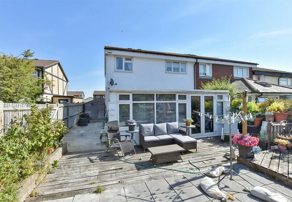 Rear Elevation - Coverdale Close, Walderslade, Chatham, Kent - Wards of Kent