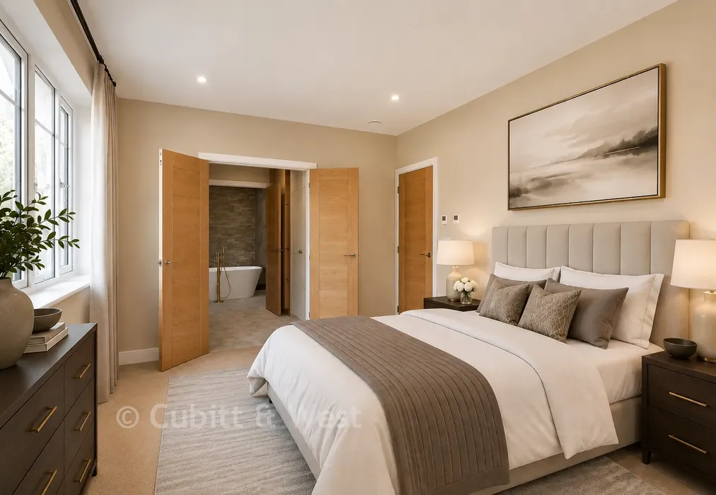 Bedroom 1 - Coppice Hill, Coppice Hanger, Pulborough, West Sussex - Wards of Kent