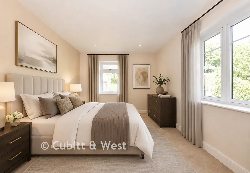 Bedroom 1 - Coppice Hill, Coppice Hanger, Pulborough, West Sussex - Wards of Kent