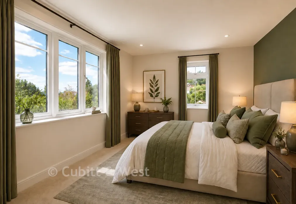 Bedroom 1 - Coppice Hill, Coppice Hanger, Pulborough, West Sussex - Wards of Kent