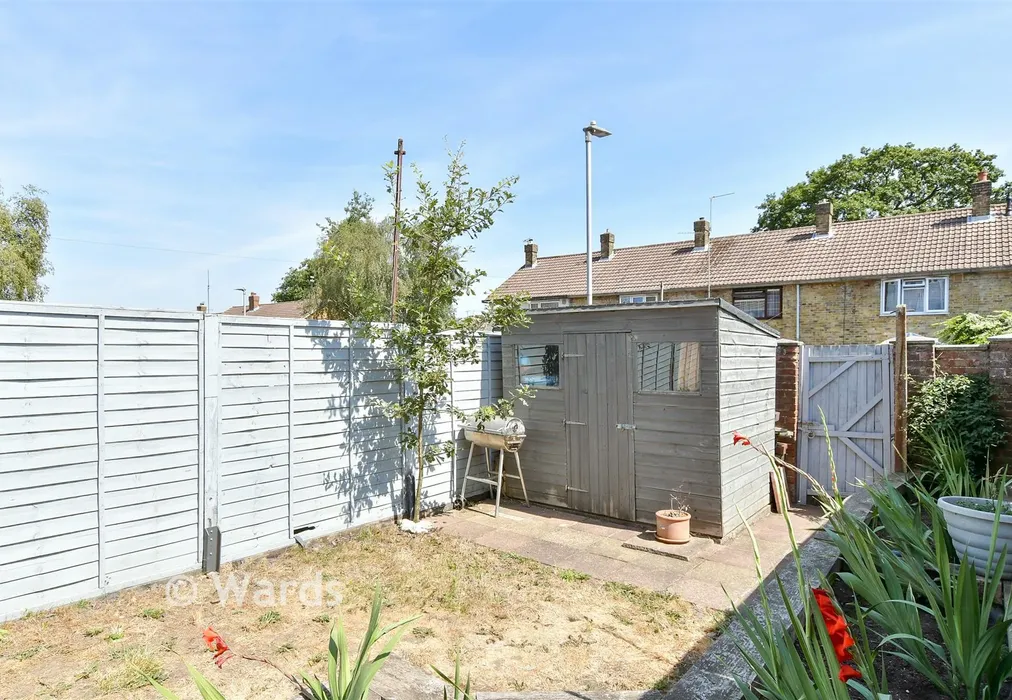 Rear Garden - Mayweed Avenue, Walderslade, Chatham, Kent - Wards of Kent