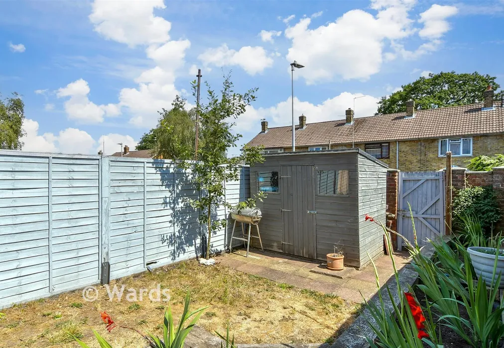 Rear Garden - Mayweed Avenue, Walderslade, Chatham, Kent - Wards of Kent
