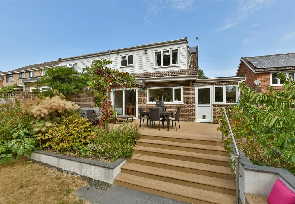 Rear Garden - Longhurst Drive, Walderslade, Chatham, Kent - Wards of Kent