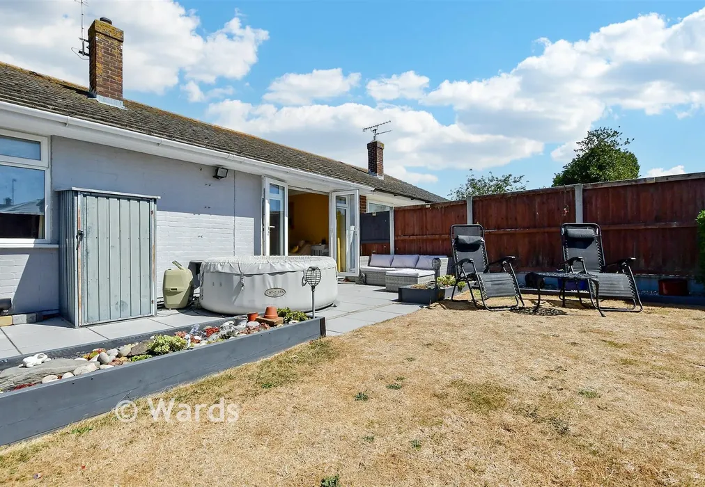 Rear Garden - Saltwood Gardens, Cliftonville, Margate, Kent - Wards of Kent