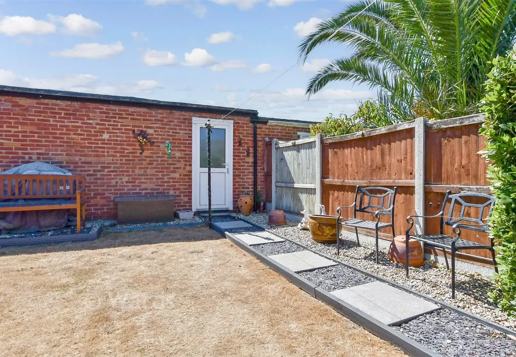 Rear Garden - Saltwood Gardens, Cliftonville, Margate, Kent - Wards of Kent