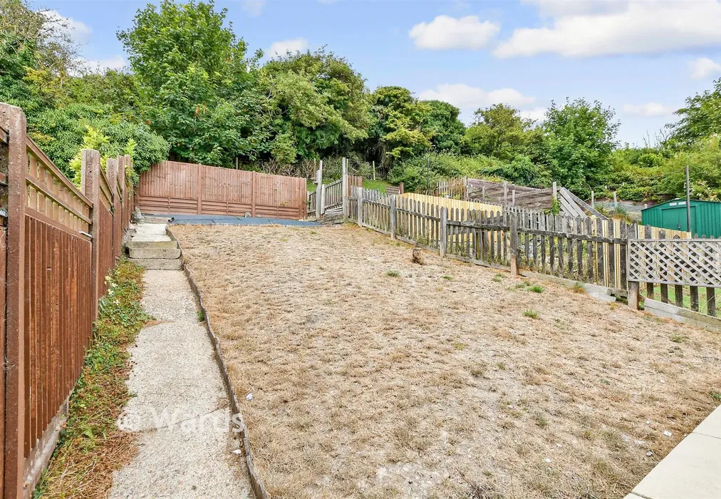 Rear Garden - St. George's Crescent, Dover, Kent - Wards of Kent