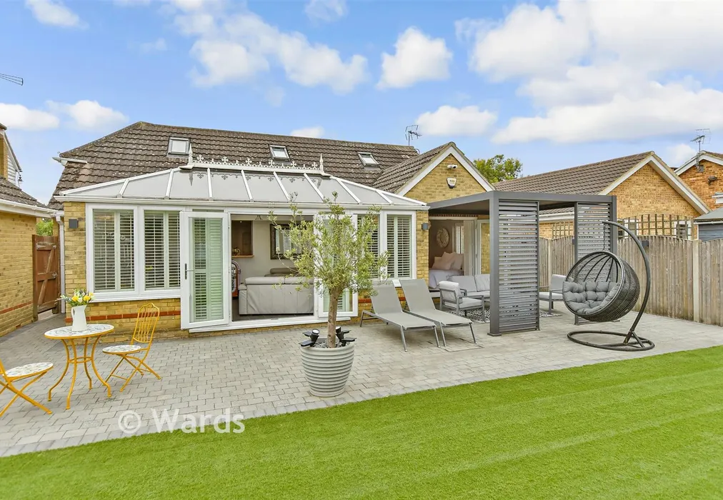 Rear Elevation - Kingfisher Close, Iwade, Sittingbourne, Kent - Wards of Kent