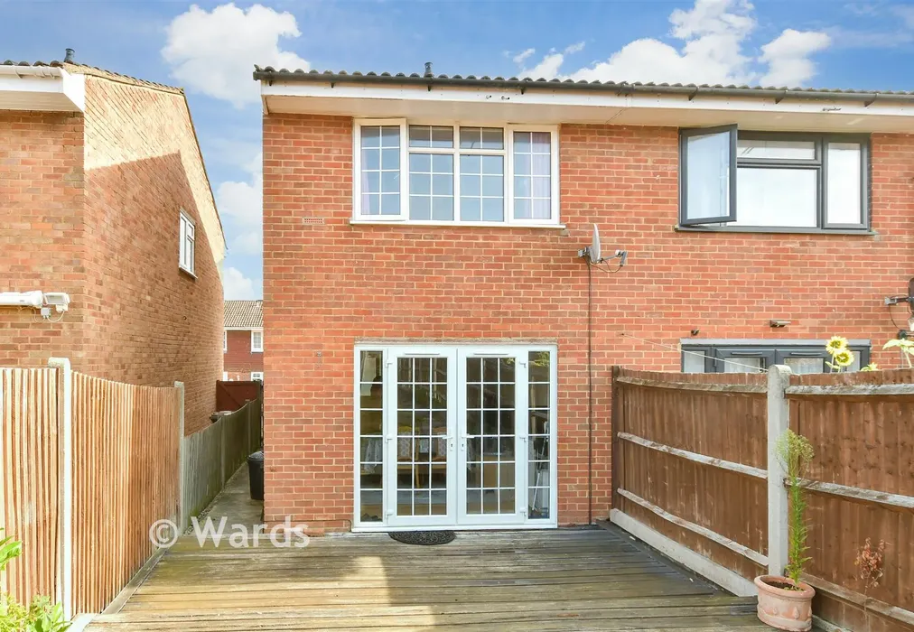 Rear Elevation - Abinger Drive, Lords Wood, Chatham, Kent - Wards of Kent