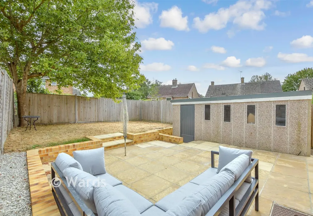 Rear Garden - Barned Court, Maidstone, Barming, Kent - Wards of Kent