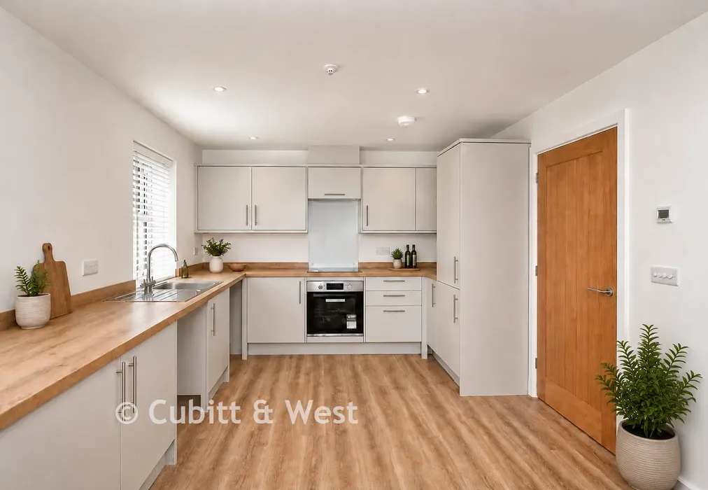 Staged Kitchen - Dolby Terrace, Ifield Road, Charlwood, Surrey - Wards of Kent