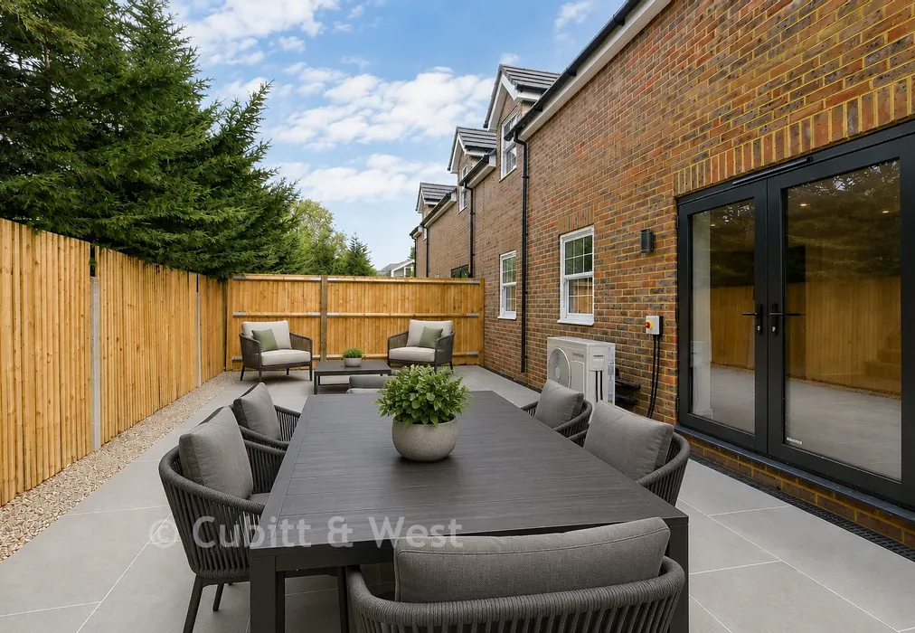 Staged Garden - Dolby Terrace, Ifield Road, Charlwood, Surrey - Wards of Kent