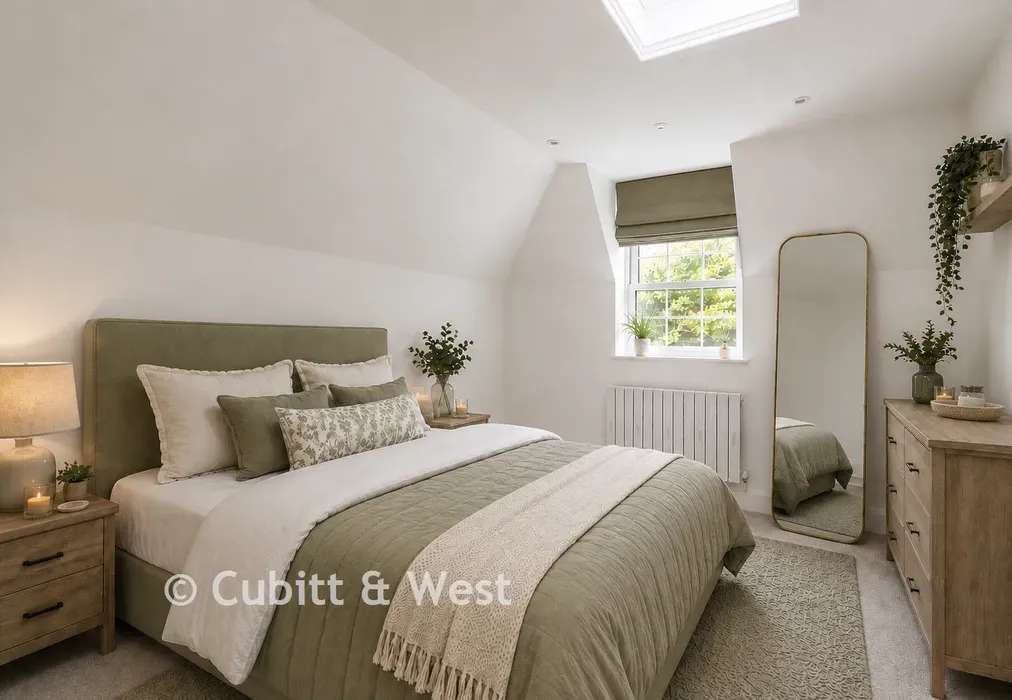 Staged Bedroom 2 - Dolby Terrace, Ifield Road, Charlwood, Surrey - Wards of Kent