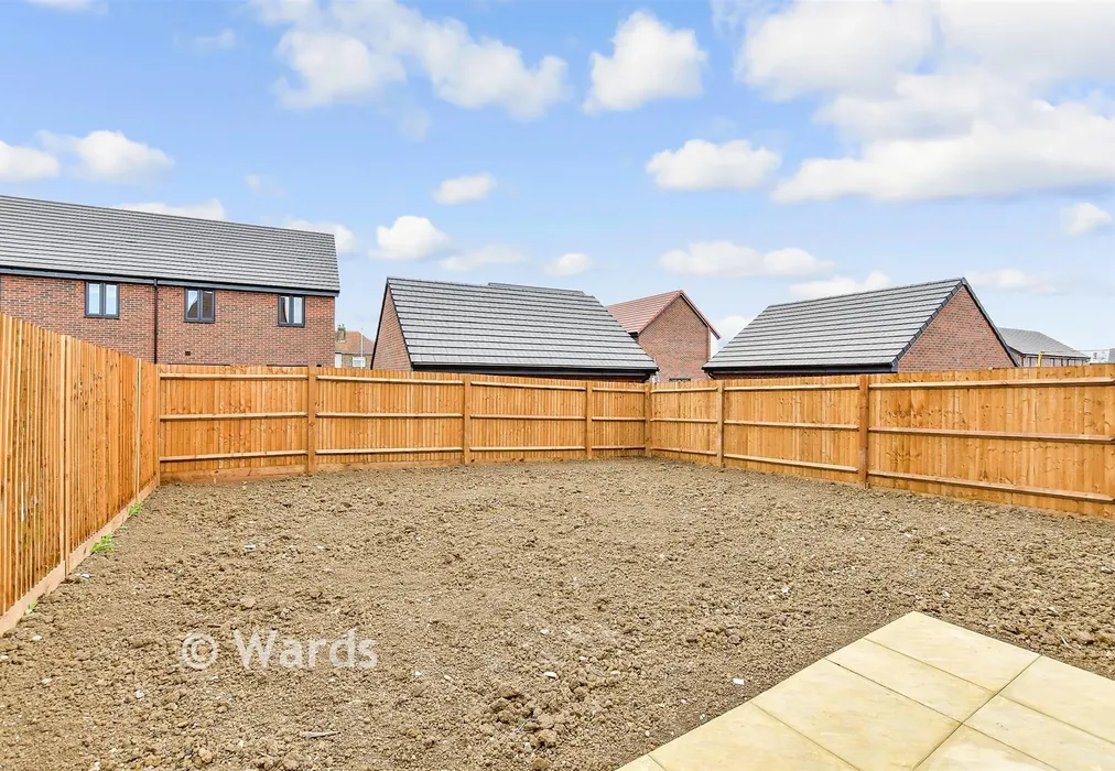 Rear Garden - Salamanda Way, Minster On Sea, Sheerness, Kent - Wards of Kent