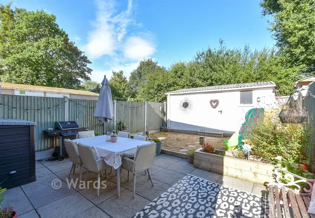 Rear Garden - The Street, Adisham, Canterbury, Kent - Wards of Kent