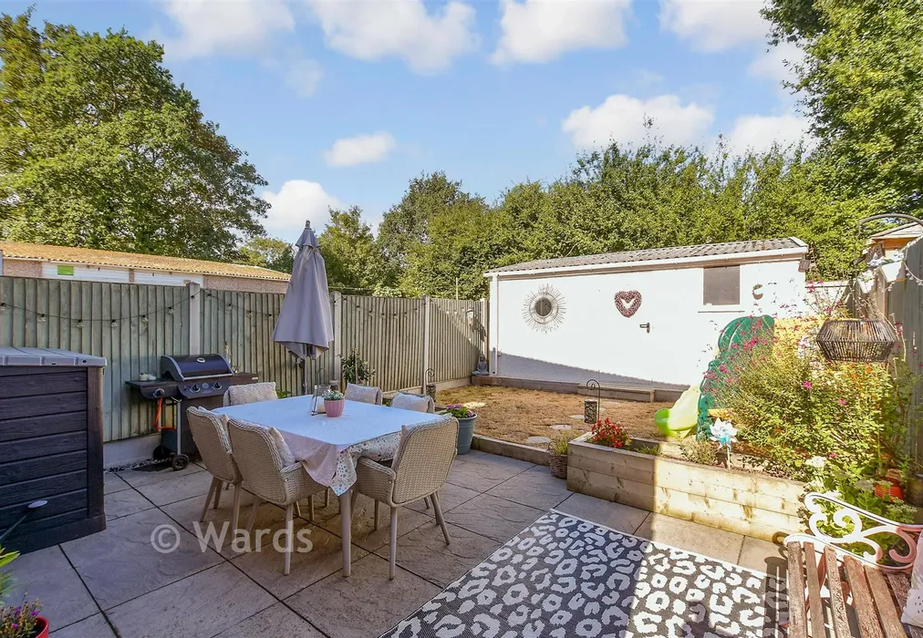 Rear Garden - The Street, Adisham, Canterbury, Kent - Wards of Kent