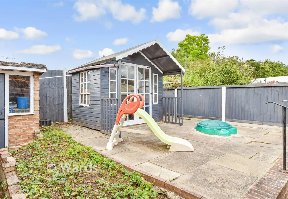 Rear Garden - Killick Road, Hoo, Rochester, Kent - Wards of Kent
