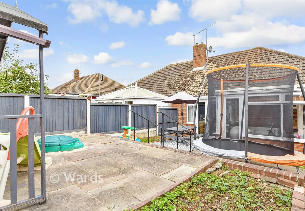 Rear Garden - Killick Road, Hoo, Rochester, Kent - Wards of Kent