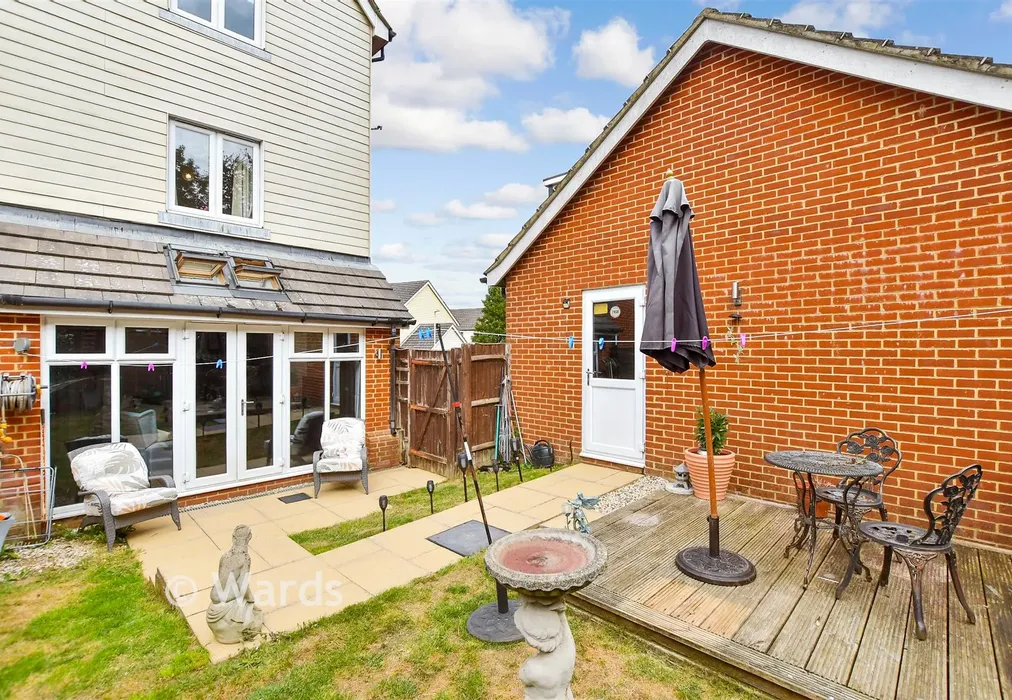 Rear Garden - Fraser Way, Folkestone, Kent - Wards of Kent