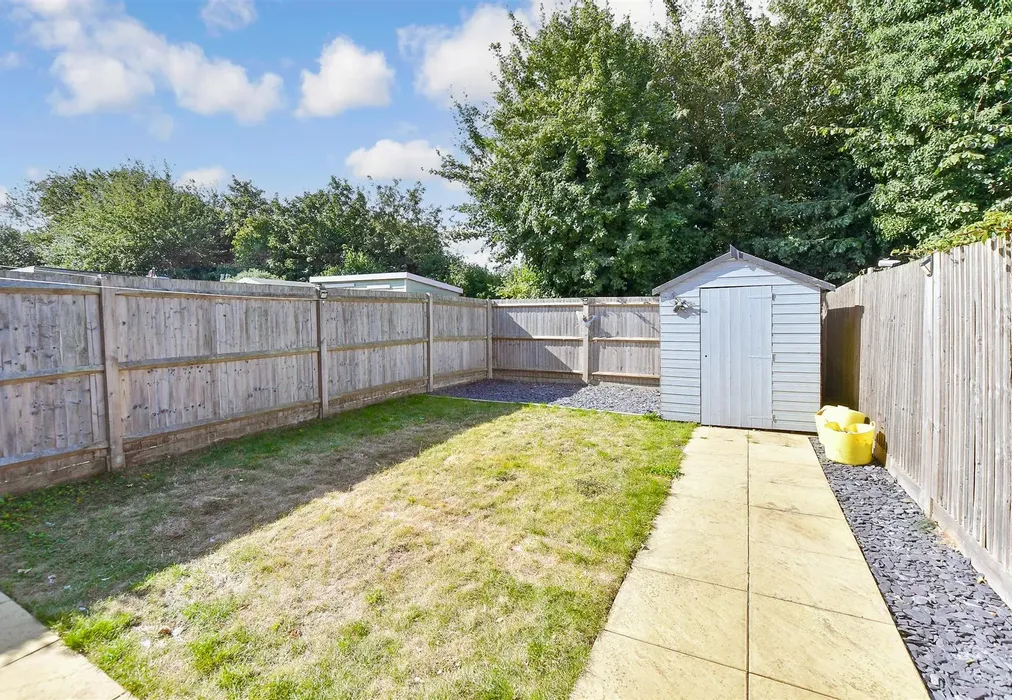 Rear Garden - Ruben Crescent, New Romney, Kent - Wards of Kent