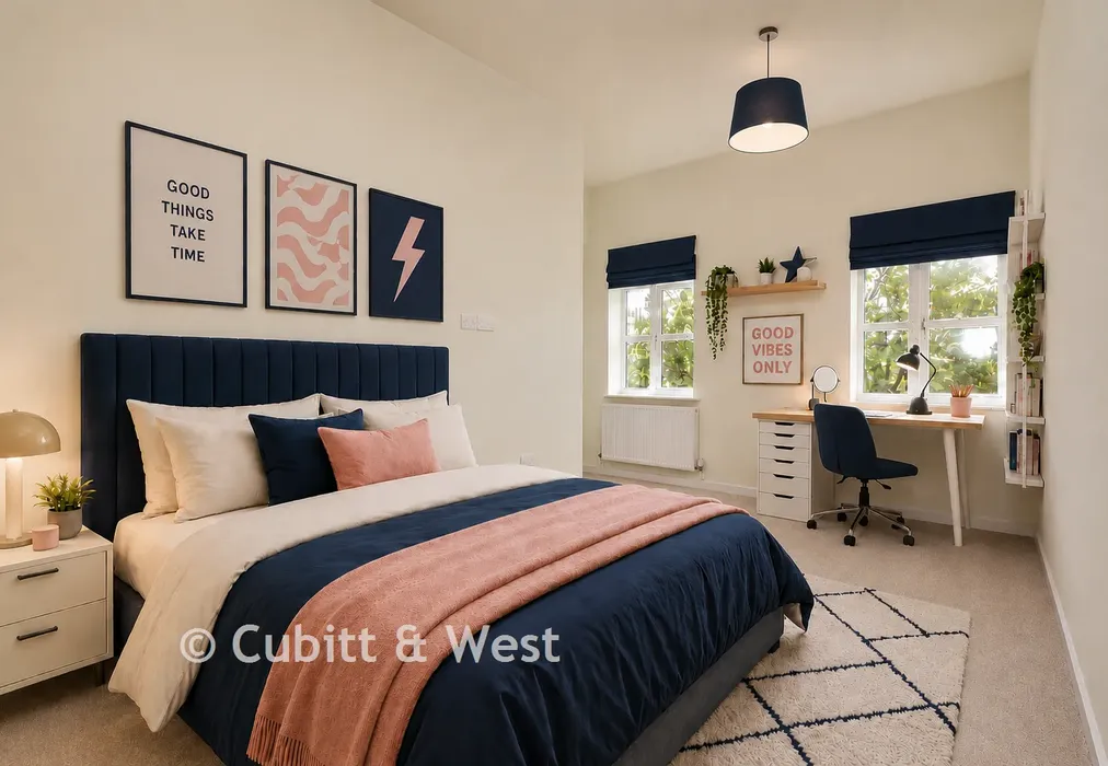 Bedroom 2 (Staged) - Prospect House, Outwood Lane, Chipstead, Surrey - Wards of Kent