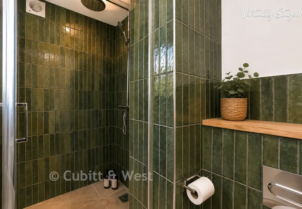 Staged En-Suite - Grove House, The Green, Carshalton, Surrey - Wards of Kent