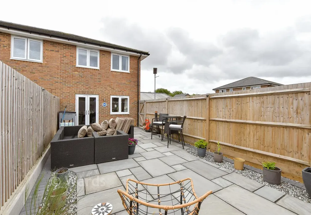 Rear Elevation - Shakespeare Crescent, New Romney, Kent - Wards of Kent