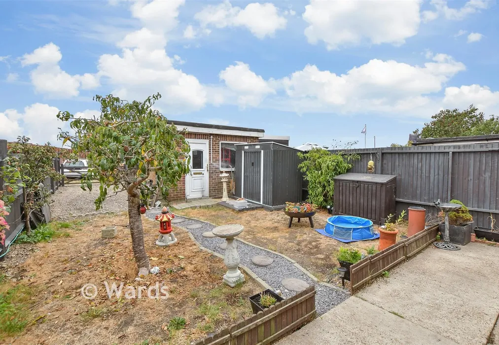 Rear Garden - Greenway, Lydd, Romney Marsh, Kent - Wards of Kent
