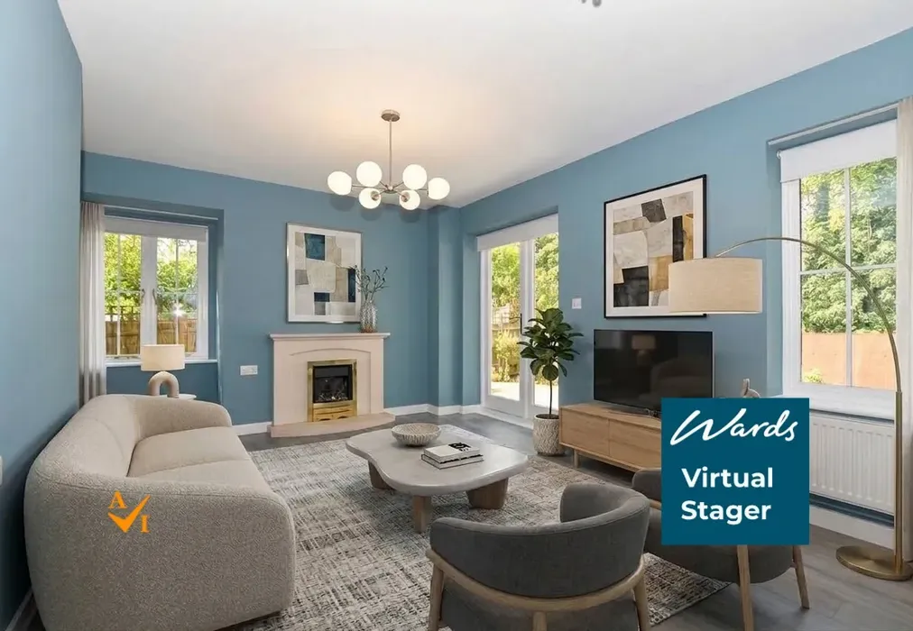 Living Room (Contemporary style) - High Street, Headcorn, Ashford, Kent - Wards of Kent