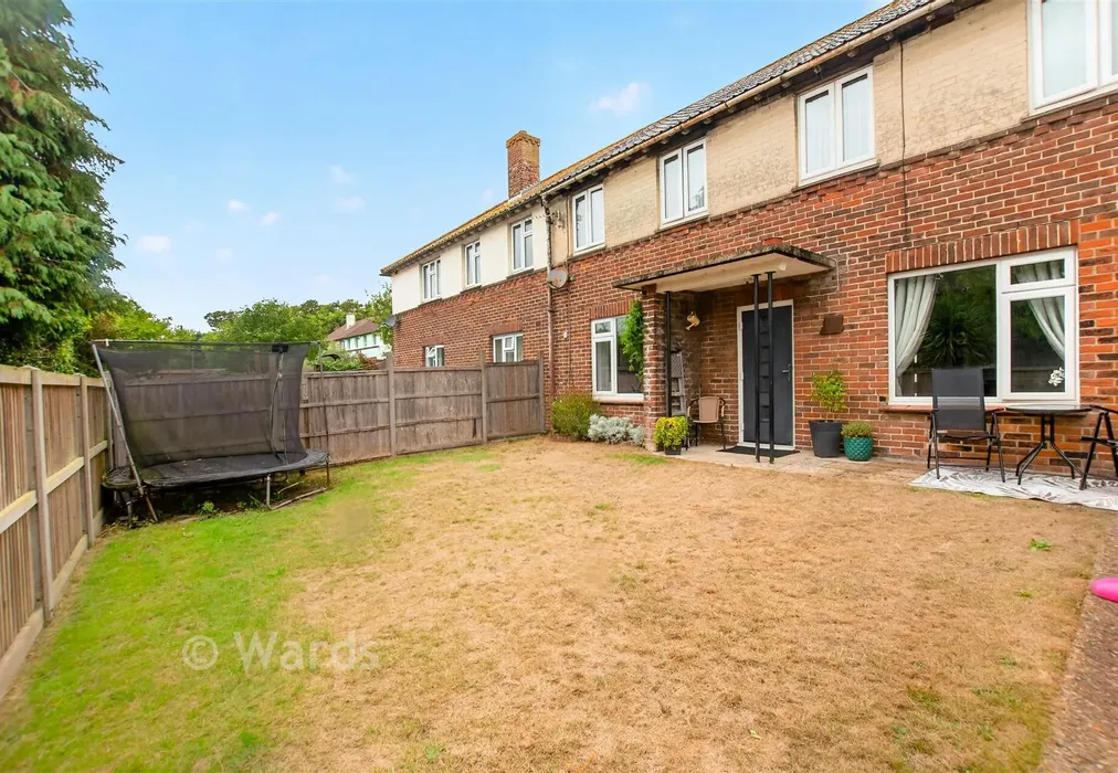 Rear Garden - Chaucer Crescent, Dover, Kent - Wards of Kent