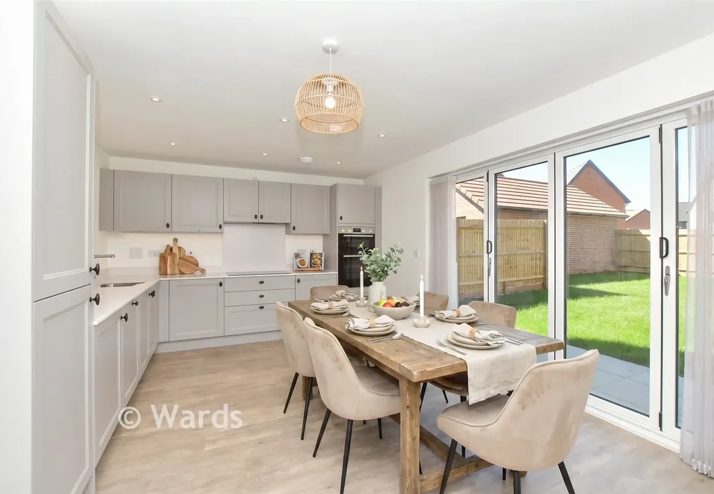 Staged Kitchen Diner - Bulldog Close, Faversham Lakes, Faversham, Kent - Wards of Kent