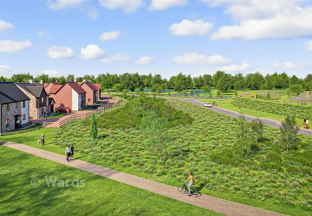 CGI Surrounding Area - Bulldog Close, Faversham Lakes, Faversham, Kent - Wards of Kent