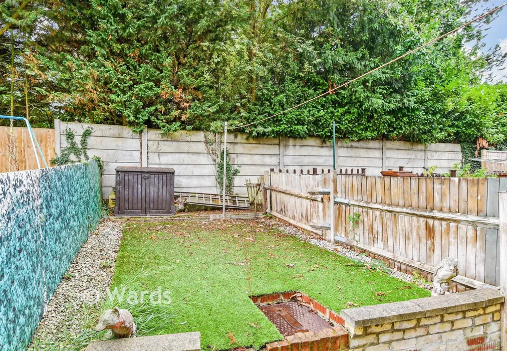 Rear Garden - Harptree Drive, Walderslade, Chatham, Kent - Wards of Kent