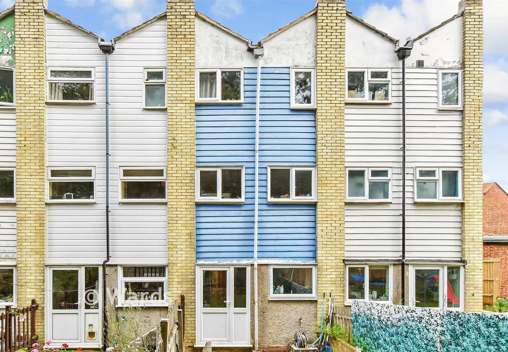 Rear Elevation - Harptree Drive, Walderslade, Chatham, Kent - Wards of Kent