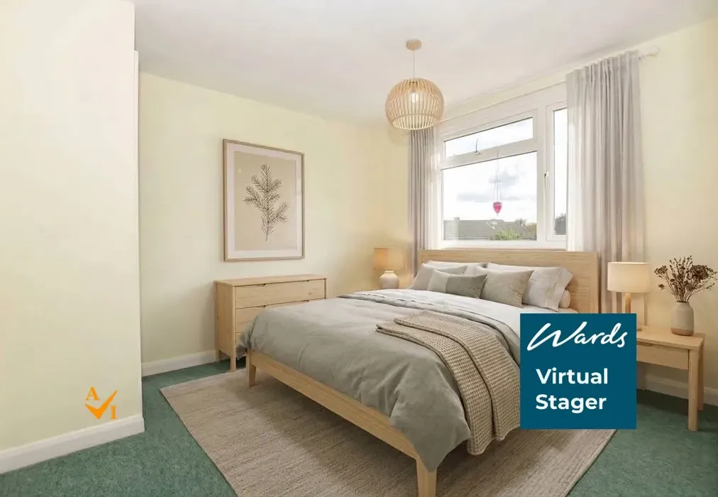 Bedroom 2 (Nordic style) - Newton Avenue, Tonbridge, Kent - Wards of Kent