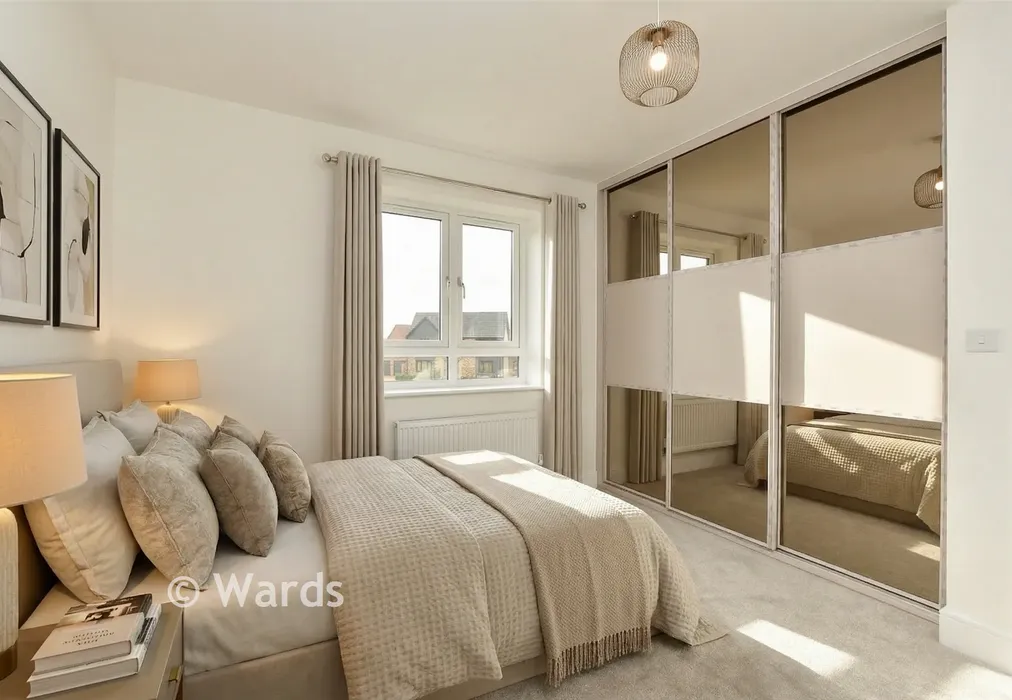 Staged Bedroom 3 - Evers Road, Faversham Lakes, Faversham, Kent - Wards of Kent