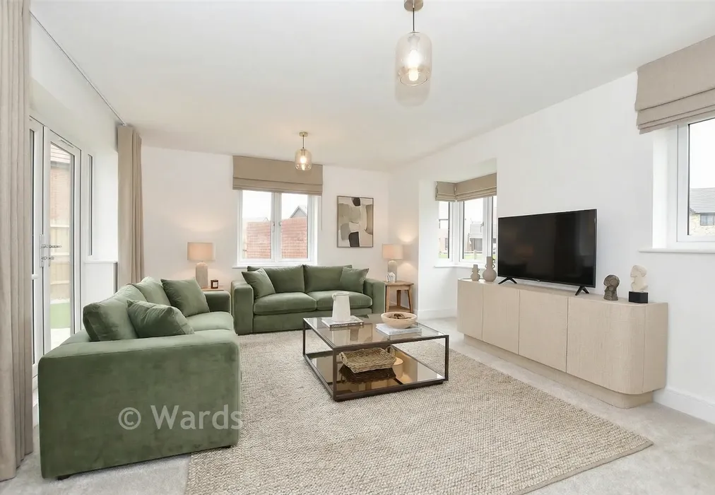 Staged Lounge - Evers Road, Faversham Lakes, Faversham, Kent - Wards of Kent
