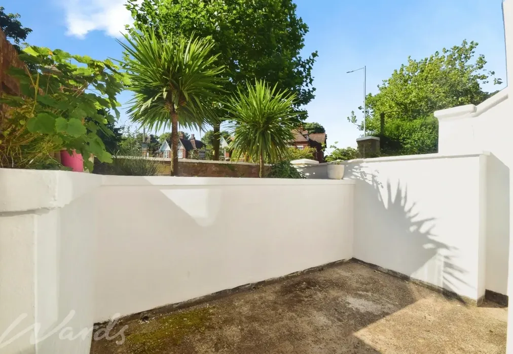 Front Patio - Castle Hill Avenue Folkestone CT20 - Wards of Kent