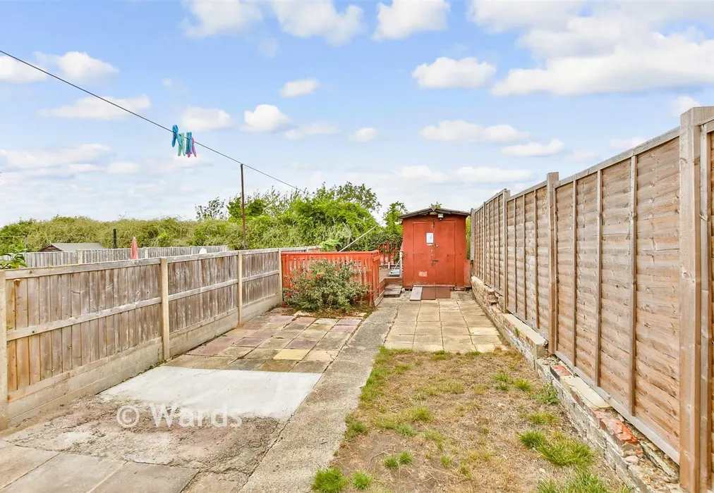 Rear Garden - Shortlands Road, Sittingbourne, Kent - Wards of Kent