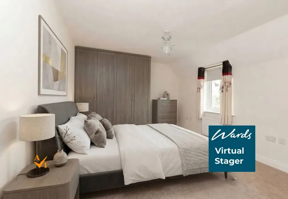 Bedroom 1 (Contemporary style) - Bewick Walk, Iwade, Sittingbourne, Kent - Wards of Kent